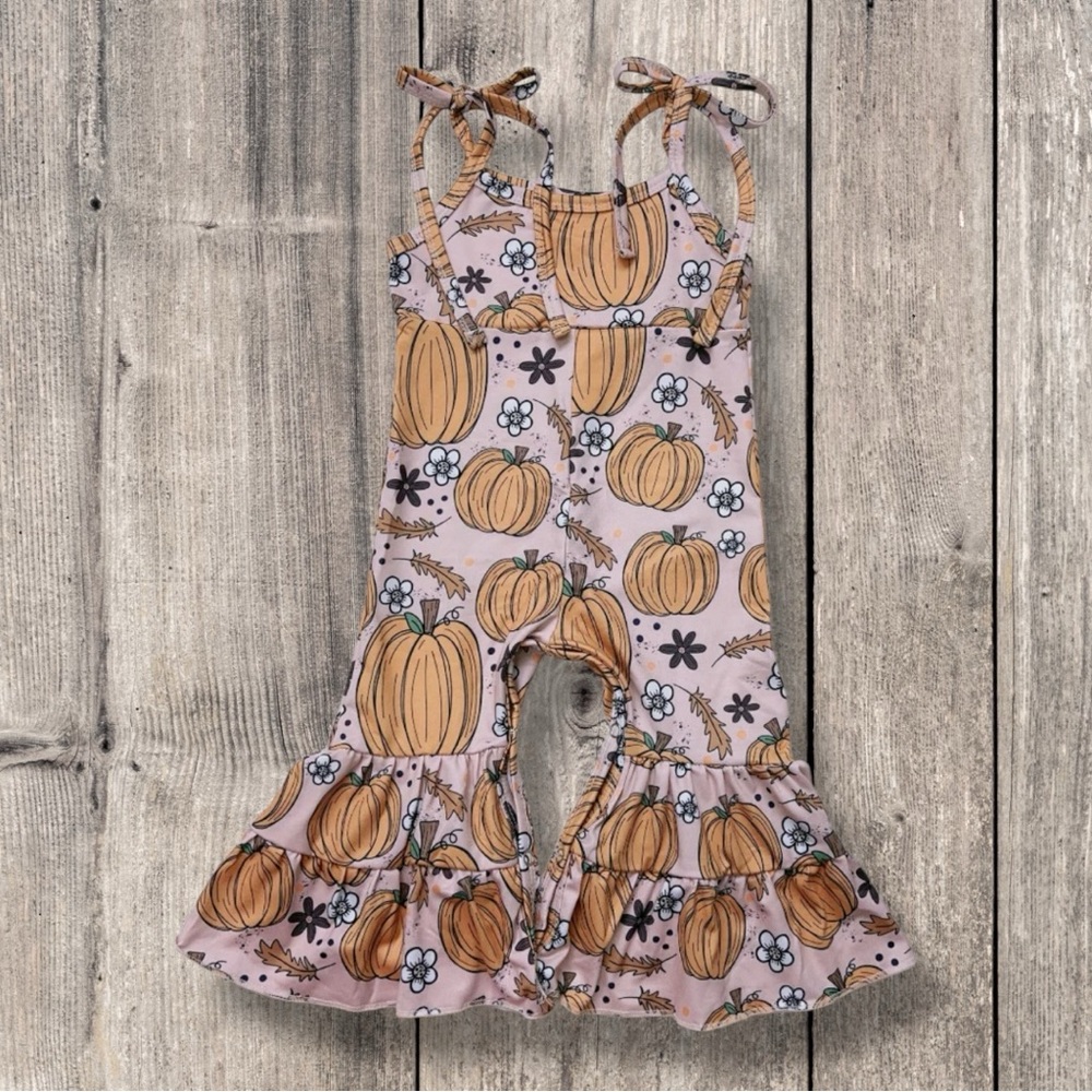 Girl Boutique Pumpkin Romper